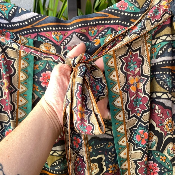 Johnny Was faux wrap pants - Picture 3 of 6